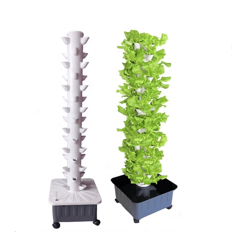 15-Layer DIY Vertical Hydroponic Tower – 45 Plant Sites with Pump 15-Layer DIY Vertical Hydroponic Tower – 45 Plant Sites with Pump